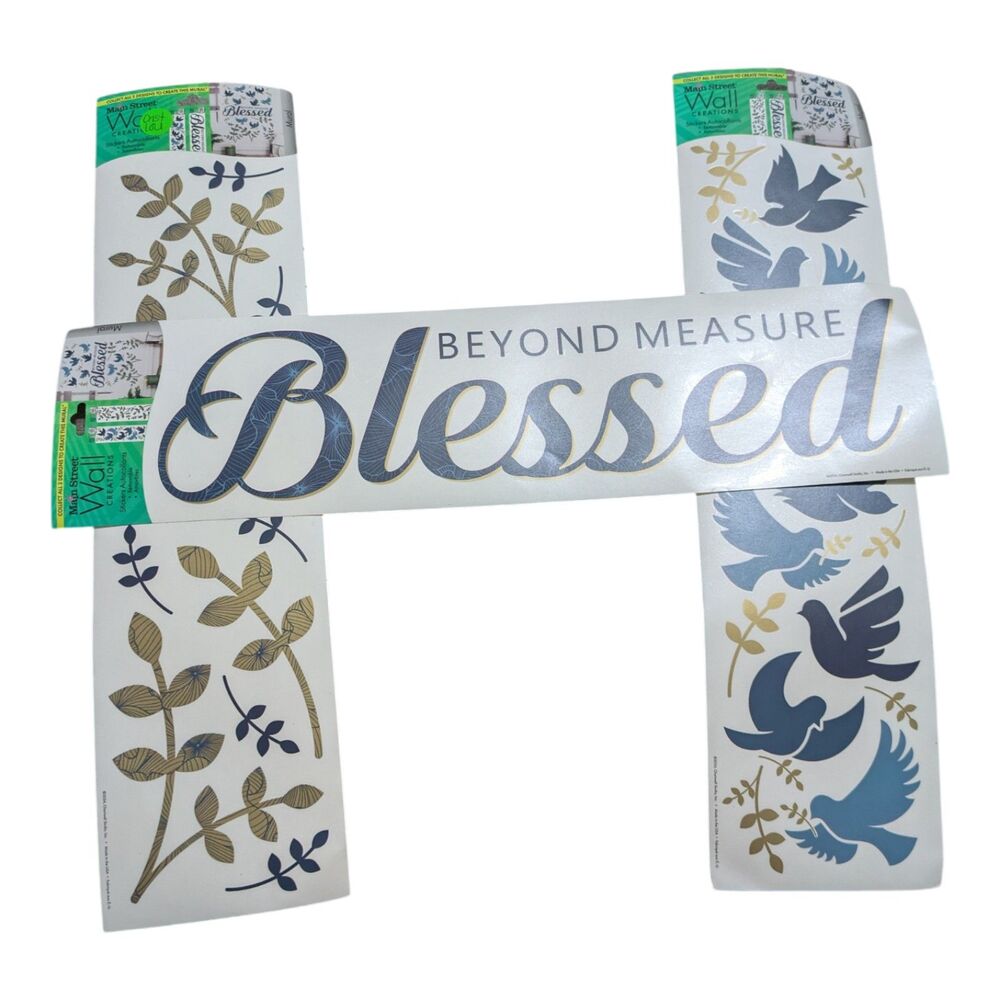 Main Street Wall Creations “Beyond Measure Blessed” Wall Decal Set